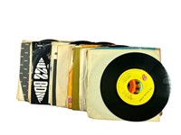 A Collection Of 45s. Rolling Stones, James Brown,