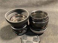 (2) Canon 50mm Lens