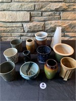 Lot of 12 Caramic Vases/Planter