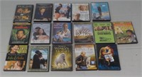 Assortment of DVD movies.