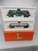 LIONEL SET OF (3) SINCLAIR TANK CARS - NEW OLD