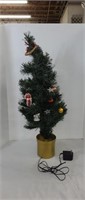 Fibre optic tree with star lights.
32 in. 
In