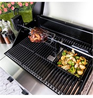 Char-Broil 26.7-in Steel Grill Rotisserie