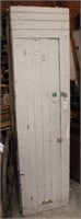 ANTIQUE PAINTED SINGLE DOOR CABINET, NO BACK