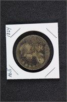 1824 Bust Half Dollar (Damage on Obverse Rim & Rev