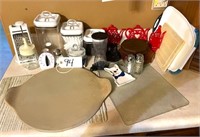 Pizza Stone, Canisters, Misc. Kitchen Items