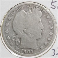 1907-D Barber Half Dollar G