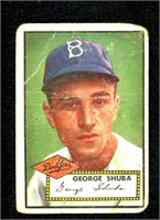 1952 TOPPS BASEBALL # 326 GEORGE SHUBA HIGH #