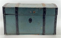 Small Paint Decorated Dome Top Trunk