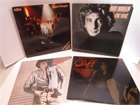 4 OLD RECORDS ABBA, BARRY MANILOW, CLIFF RICHARD