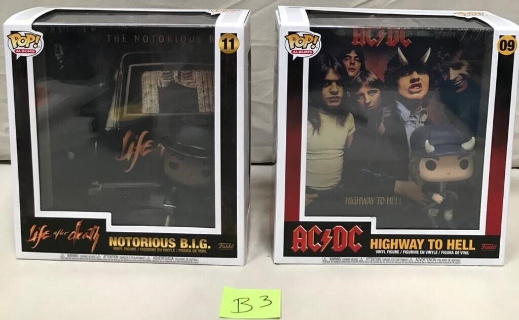 11 - POP! NOTORIOUS B.I.G.& AC / DC FIGURES