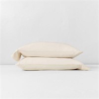 $45  Linen Blend Pillowcase Set Natural - Casaluna