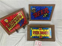 Vintage Bar Signs - Stained Glass Bar Signs