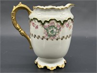 Vintage French Porcelain Pitcher w/ 22k Gold Trim