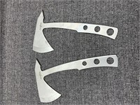 2 Perfect Point Stainless Steel Throwing Ax