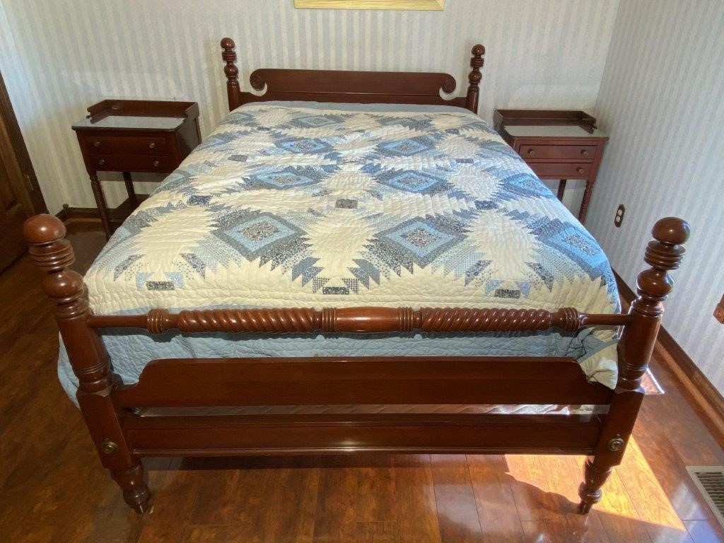 Antique Cherry 4pc Bedroom Suite (Incl. bed,