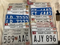 MARYLAND LICENSE PLATES