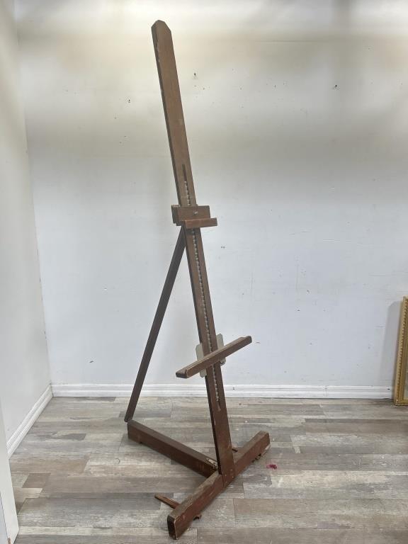 Anco Bilt wooden easel, 78" h.