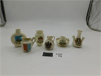 LOT OF 6 ENGLISH CREST WARE