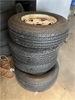 Set of 4 - ST205/75R/14 Tires & Rims