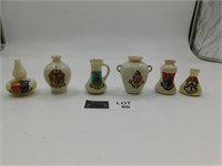 LOT OF 6 ENGLISH CREST WARE