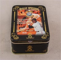 Vintage Willie Mays Baseball Card Container
