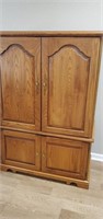 Solid wood entertainment center 58x39x20