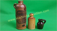 Miniature Liquor Stoneware Jugs