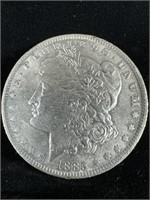 1885-O Silver Morgan Dollar AU