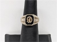 .925 Sterling Silver "Inititial D" Ring