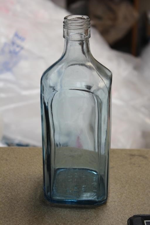 Vintage England Glass Liquor Bottle
