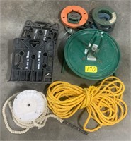 Cable dispenser, Racatiers, Ropes & Fish tapes