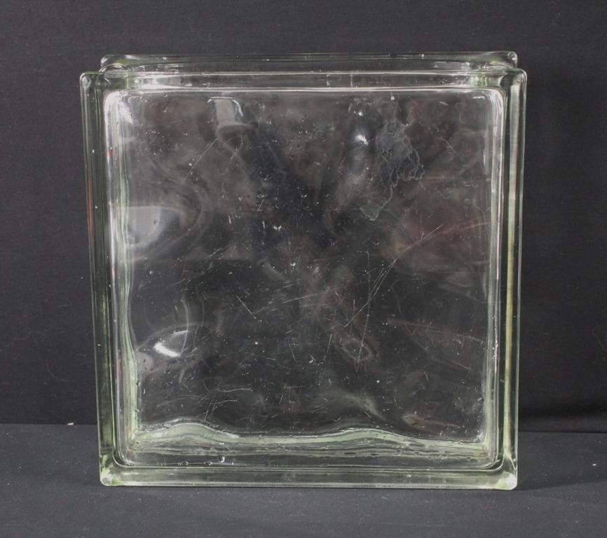 Large Glass Square Vase