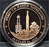 Franklin Mint 45mm Bronze US History Medal 1958