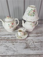 China lot musical teapot and teapot lamp and cup