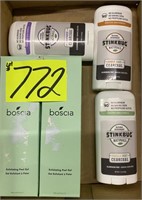 Boscia exfoliating peel gel & deoderant