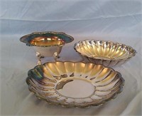 Lot of 3 silver plated pieces