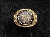 Sterling Silver Gold Tone Vietnam Ring
