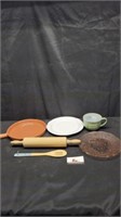 Kitchen plates, utensils and misc