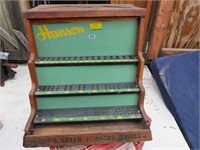 Vintage Oak Hanson Counten Drill Bit Display