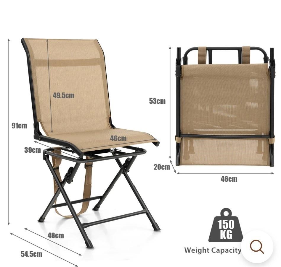 Msrp $180 360° SWIVEL HUNTING BLIND CHAIR