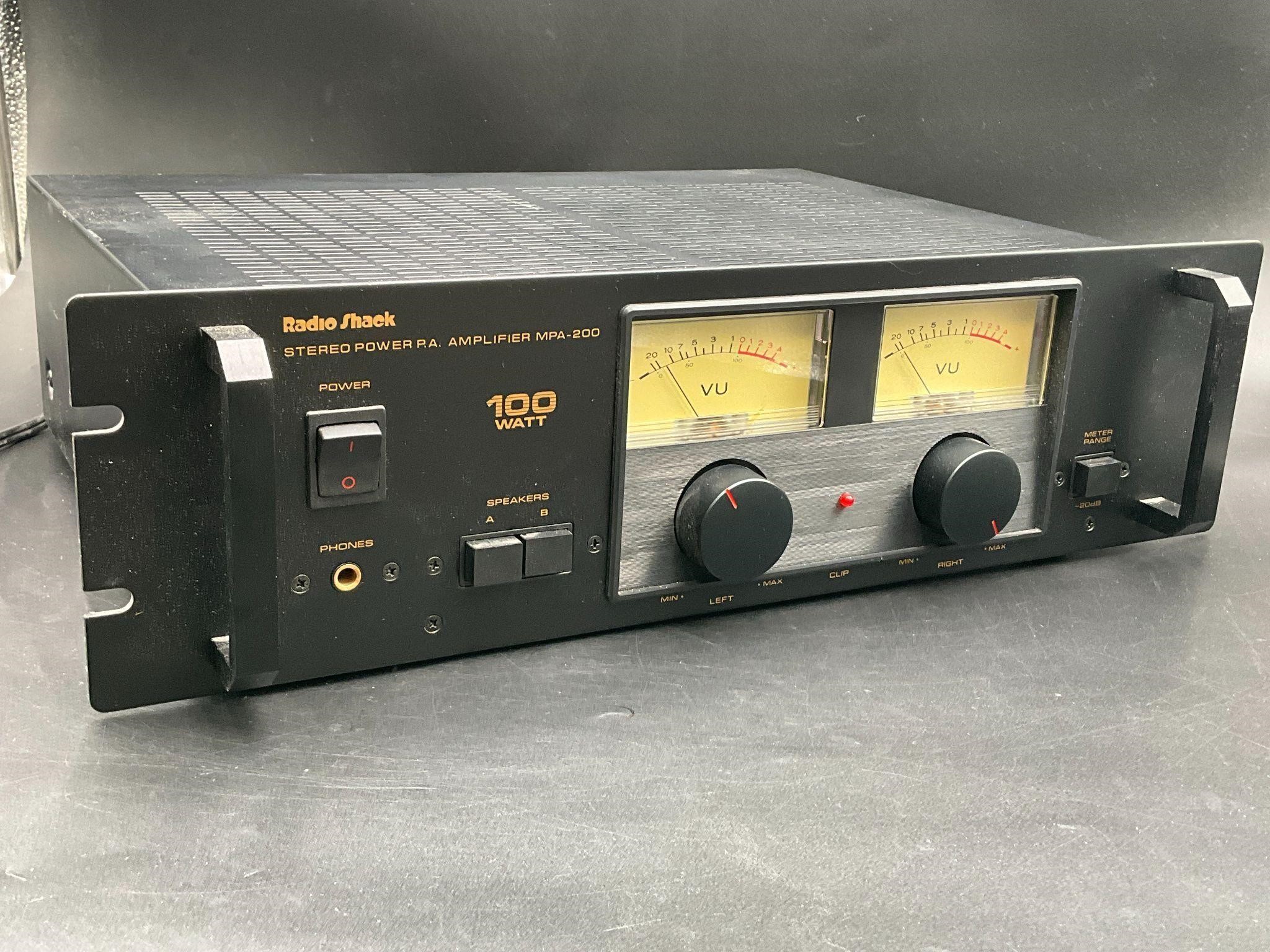 Radio Shack Stereo Power P.A. Amplifier MPA-200