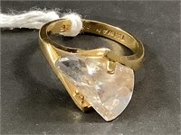 Sterling ring with gold wash