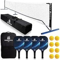 ROBBIMS Portable Pickleball Set with Net