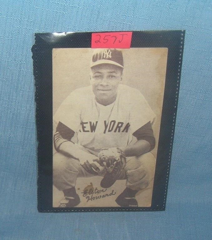 Elston Howard early penny arcade baseball card