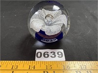 Art Glass Flower Paperweight