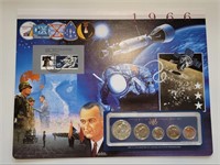 1966 Special Mint Set and Stamp on Nasa Card