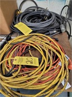 ASSORTED ELECTRICAL CORDS, SOME HEAVY DUTY