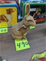 Paper Mache Rabbit Candy Container