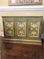 Mid-Century Modern Green Cabinet